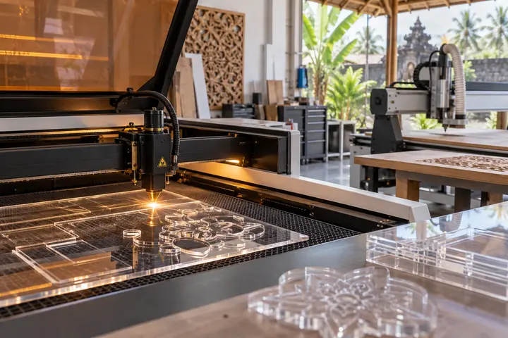 Mesin laser cutting akrilik